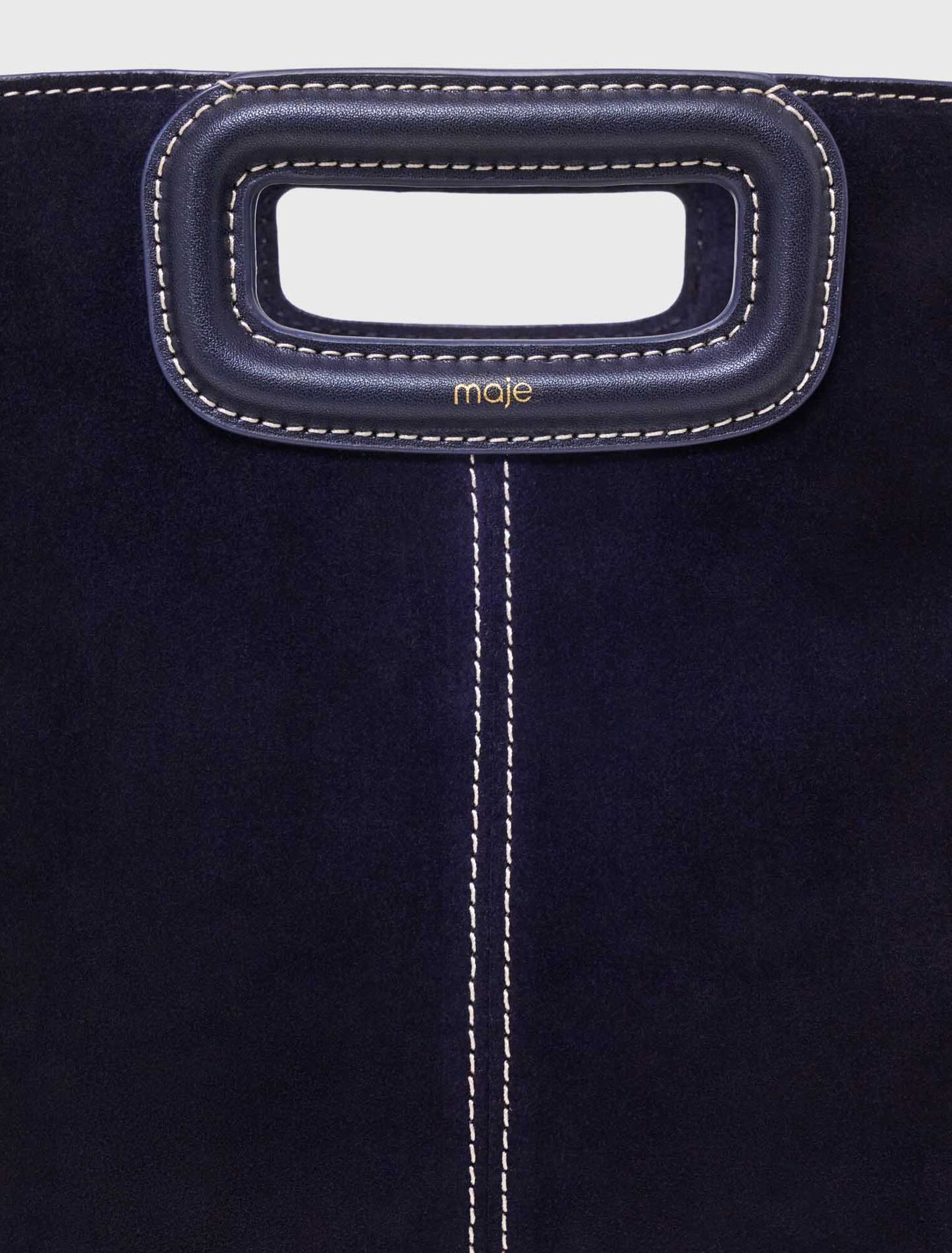 Sac M en su&egrave;de surpiqu&eacute;e