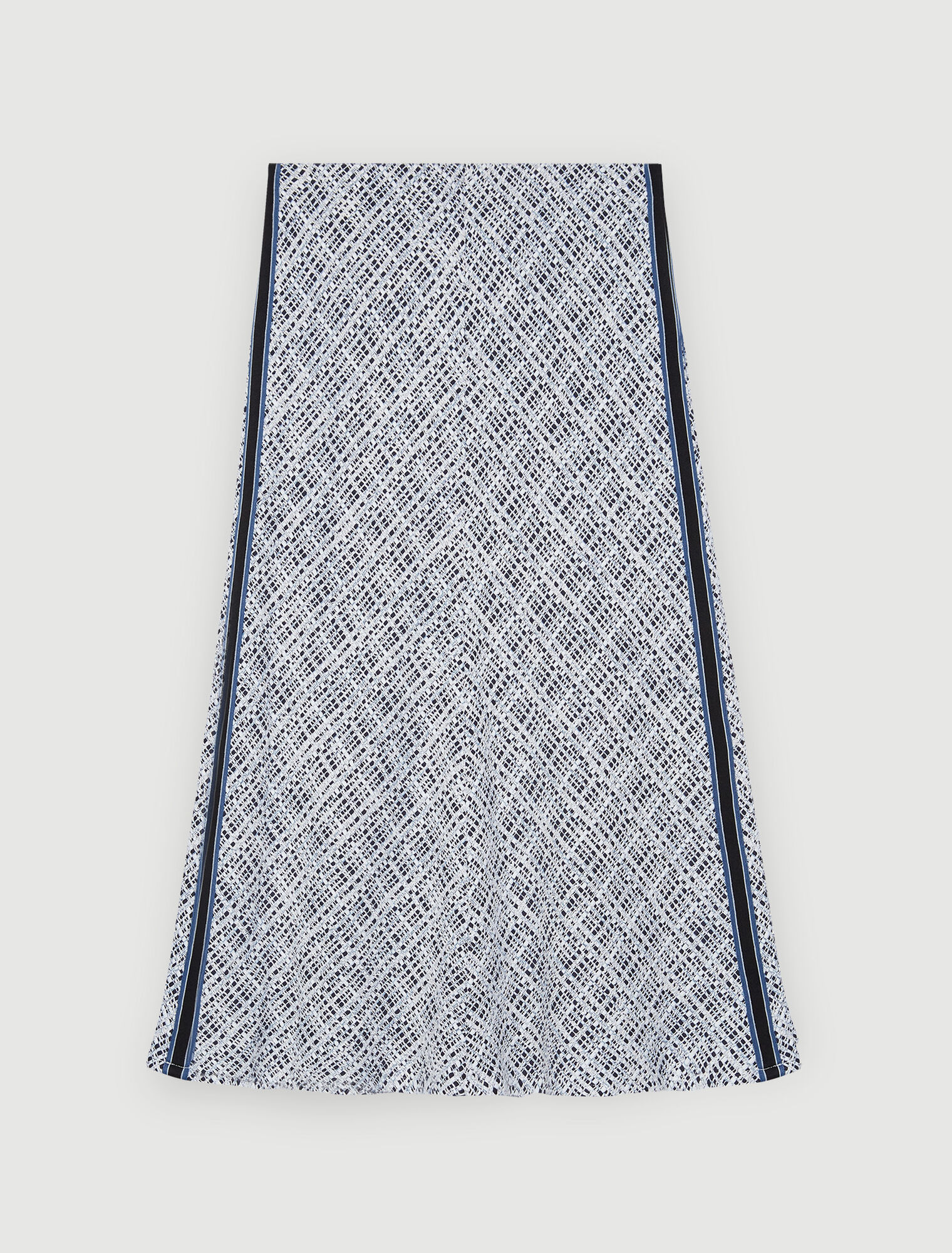 Tweed midi skirt