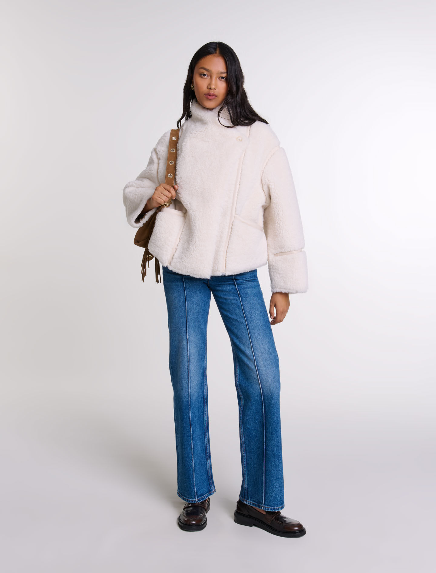 Short faux fur coat Short coats Maje