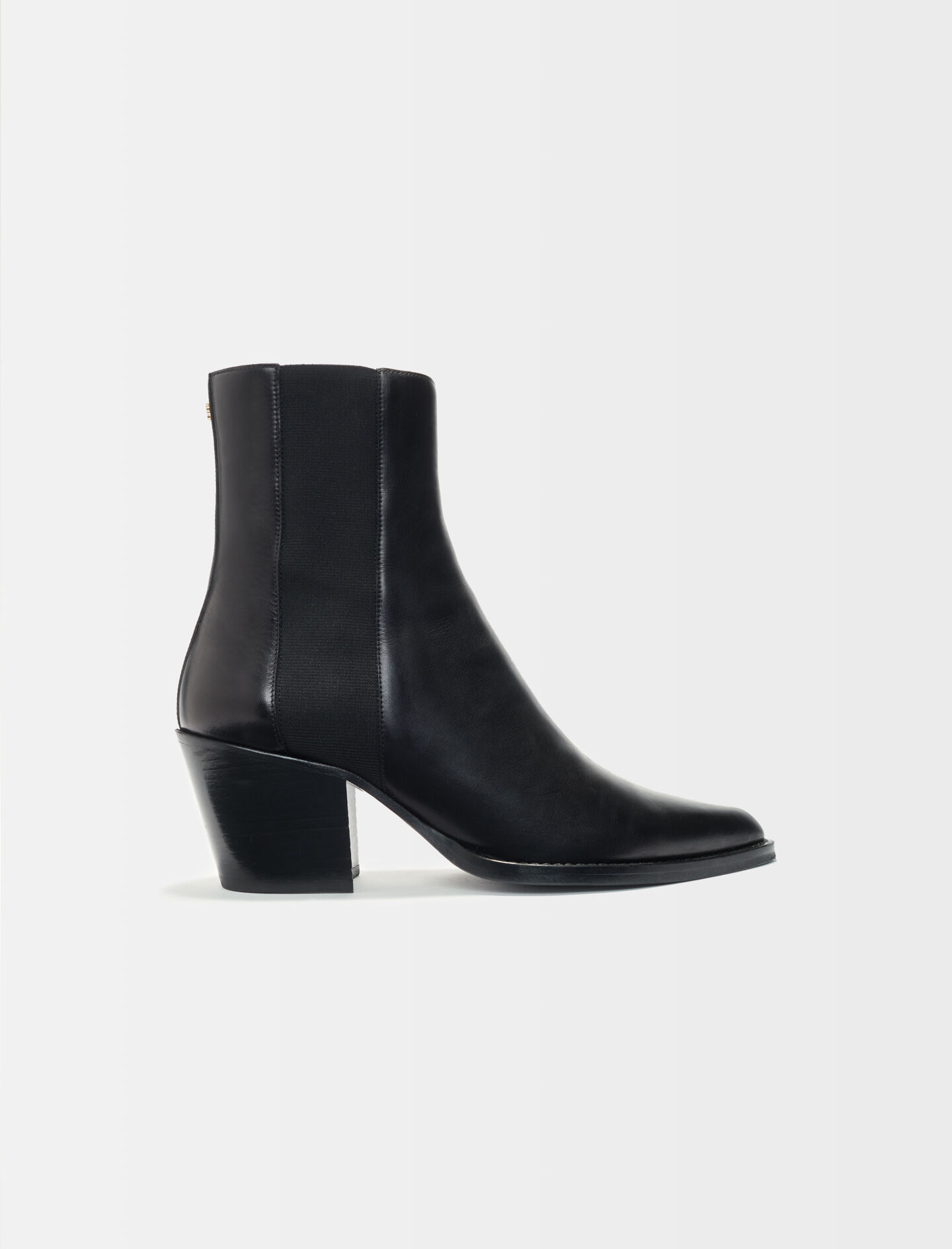 Bottines en cuir lisse mi haute Offline Shoes Maje