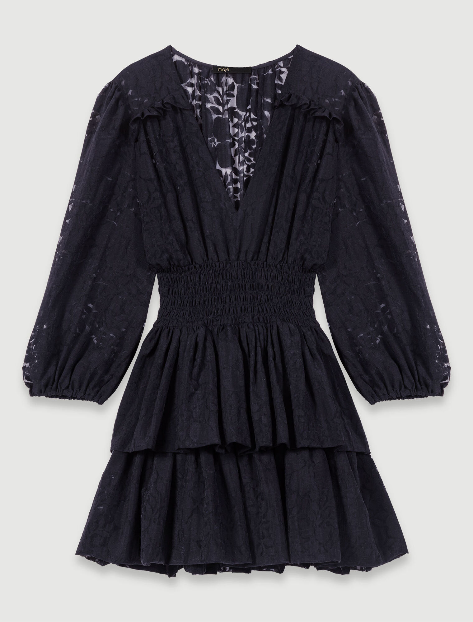 Robe trompe l'œil à motif