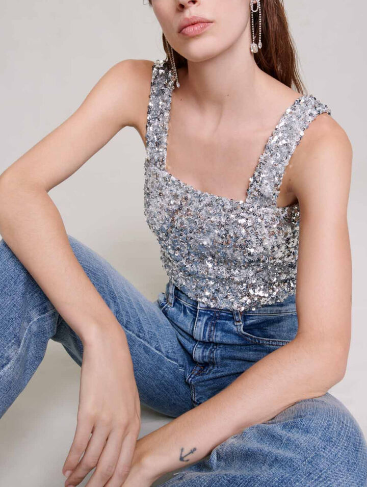 Top à sequins