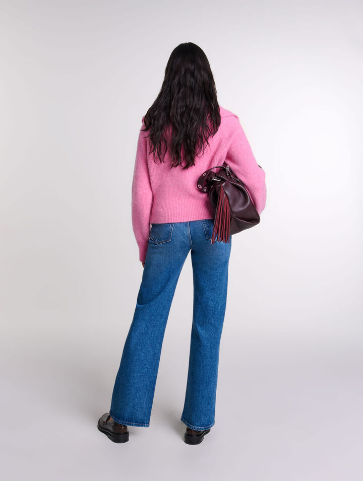 Cardigan en laine mélangée
