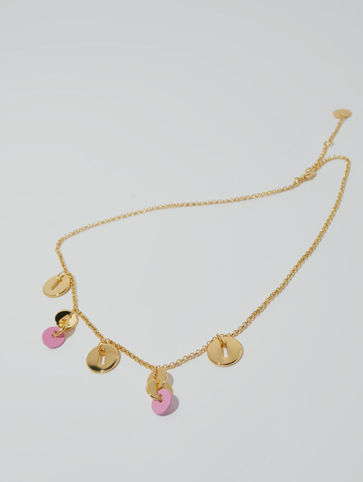 Collier chaîne à pendentifs