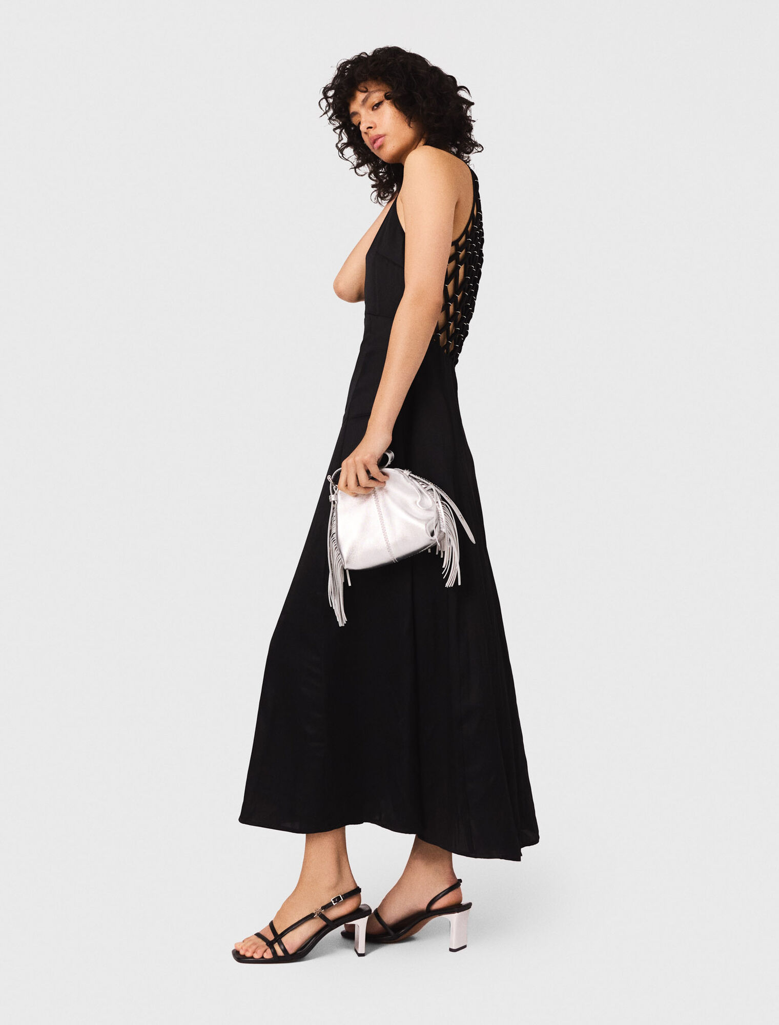 Sac Miss M micro en cuir métallisé