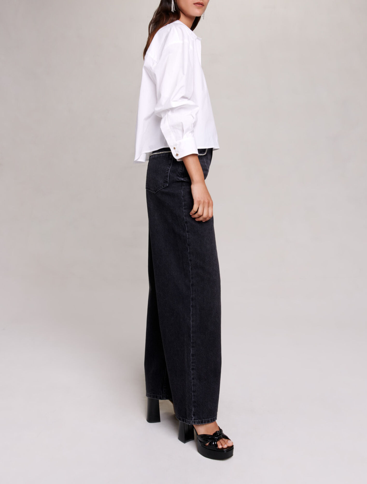 Short cotton shirt