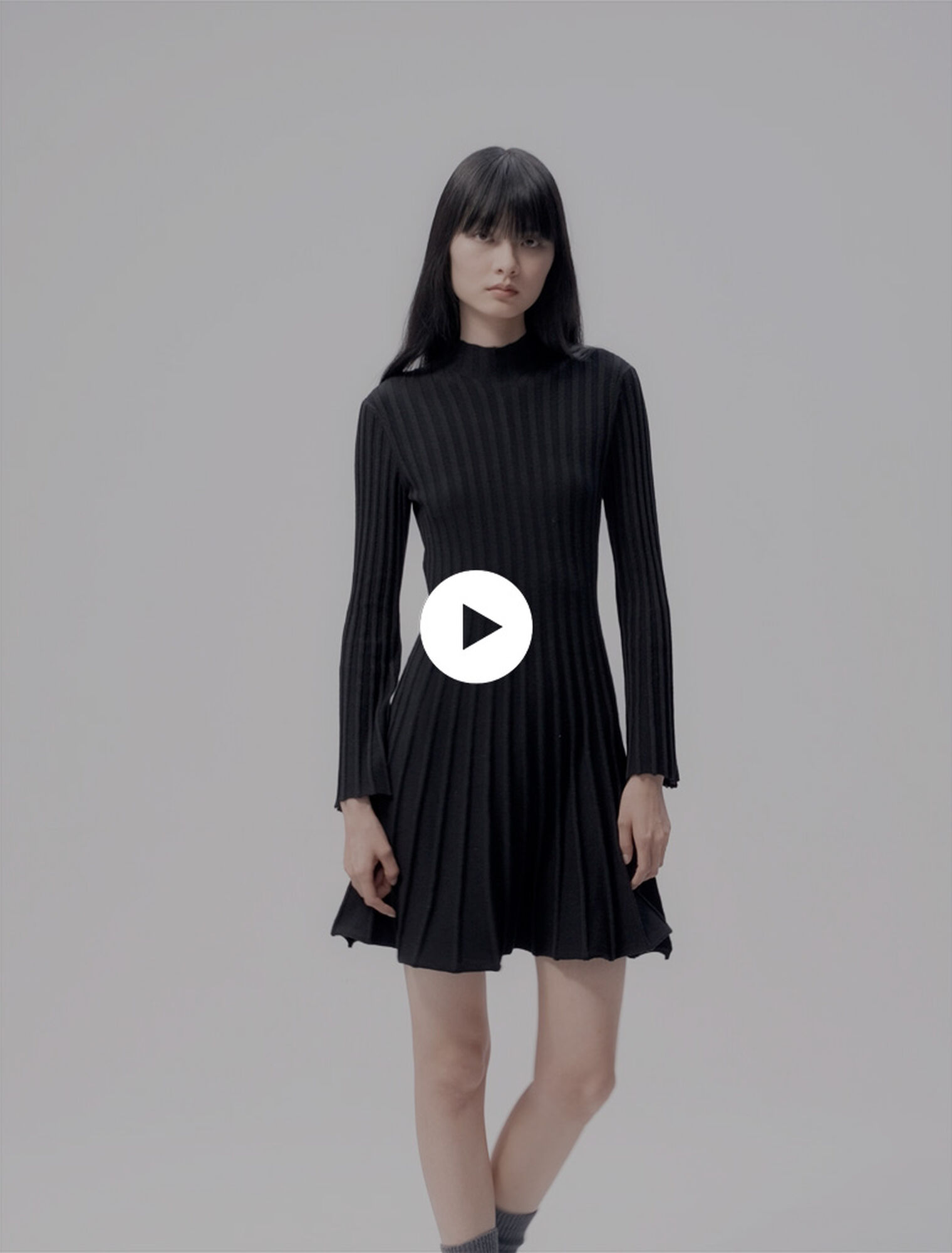 Robe courte en maille