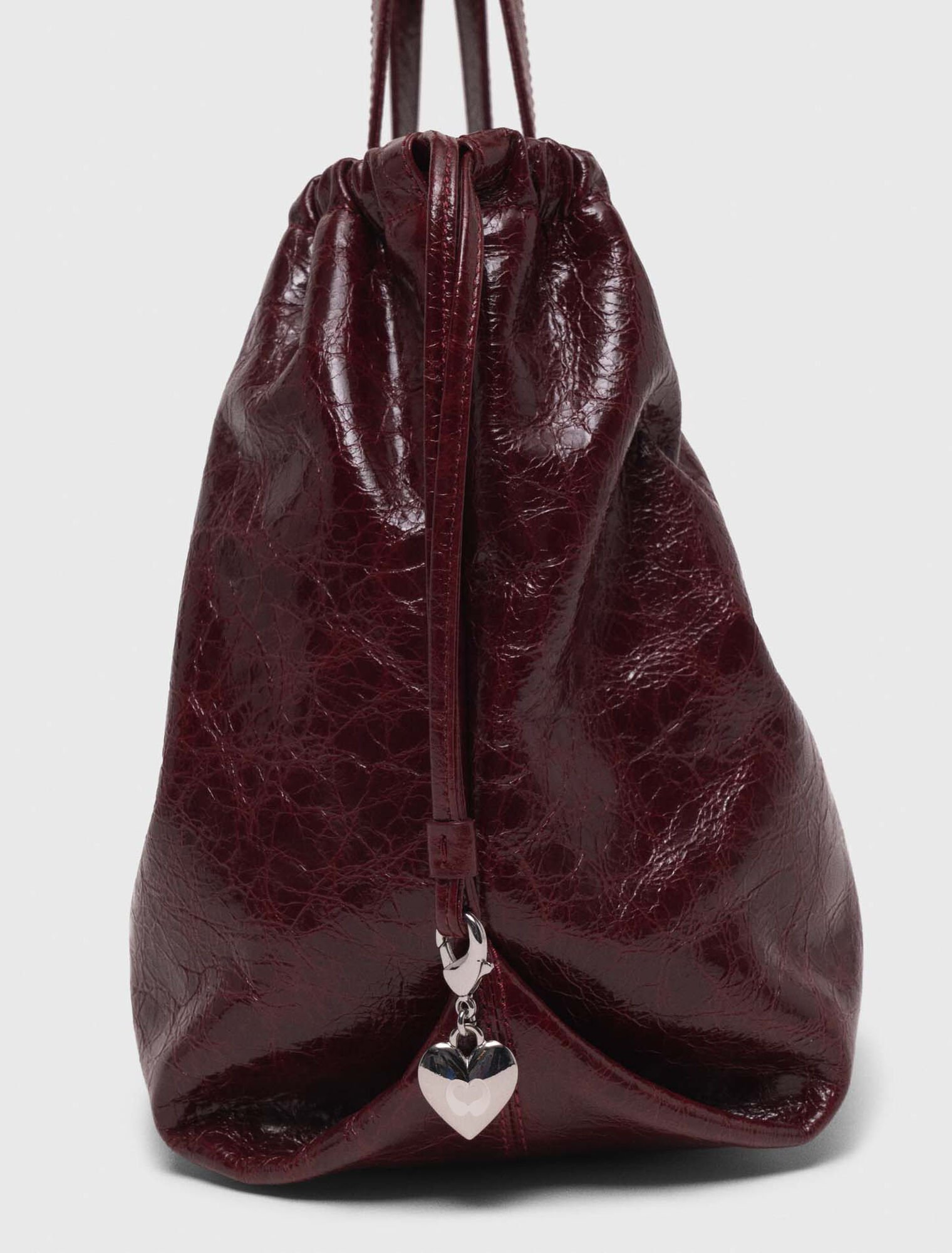 Sac M Tote en cuir craquel&eacute;