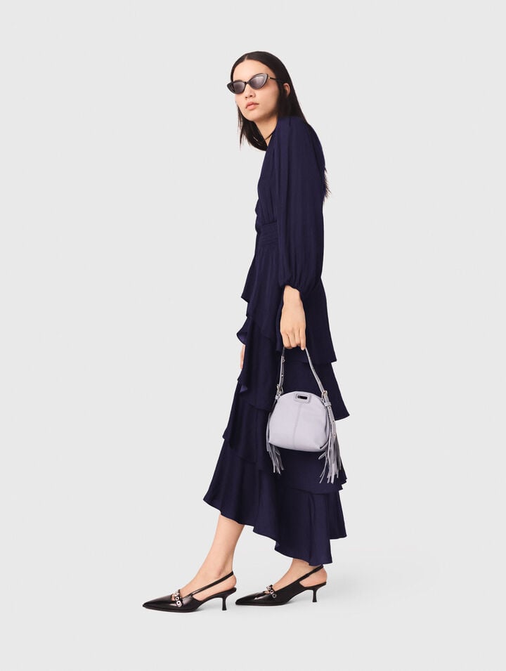 Robe longue &agrave; volants