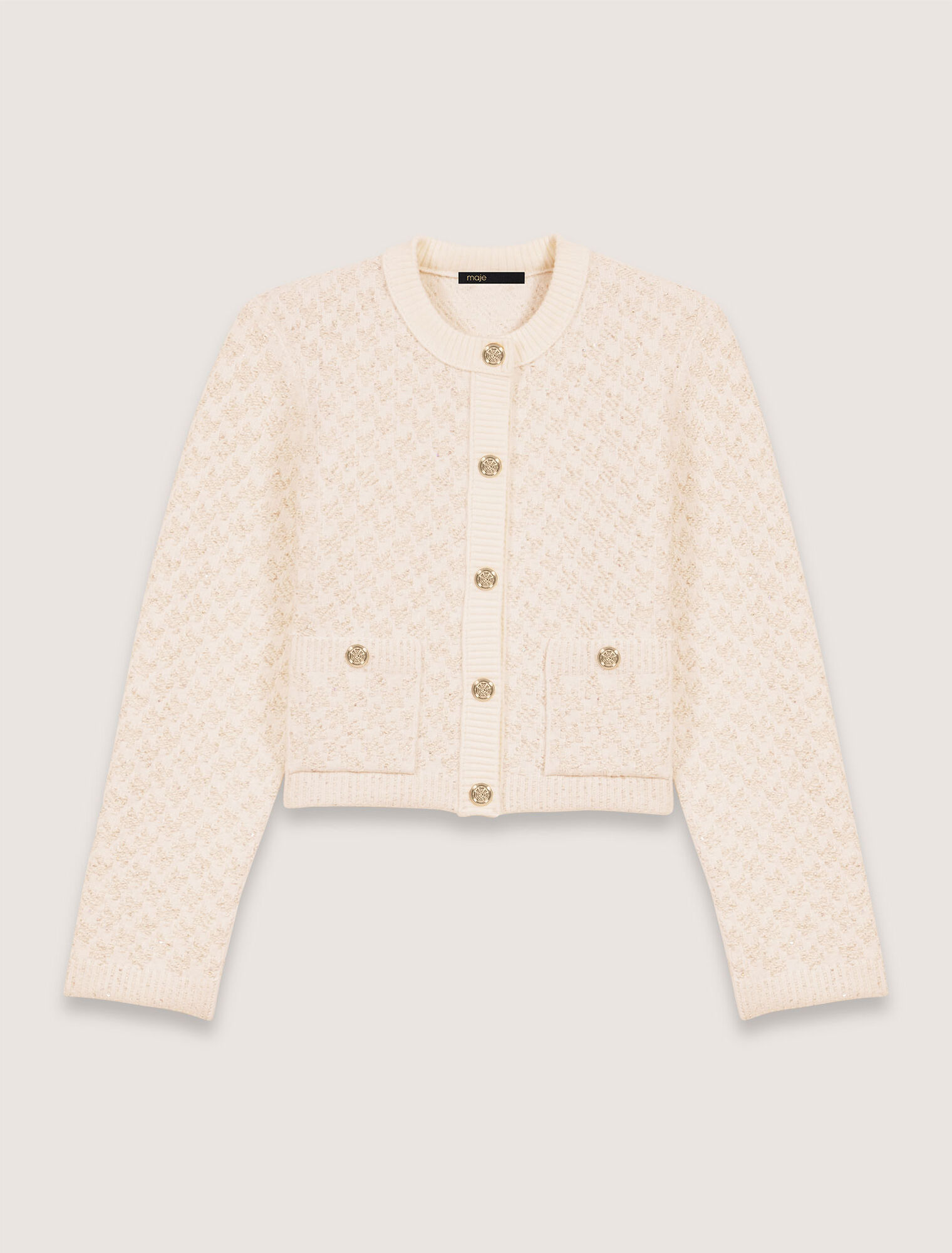 Cardigan court effet tweed