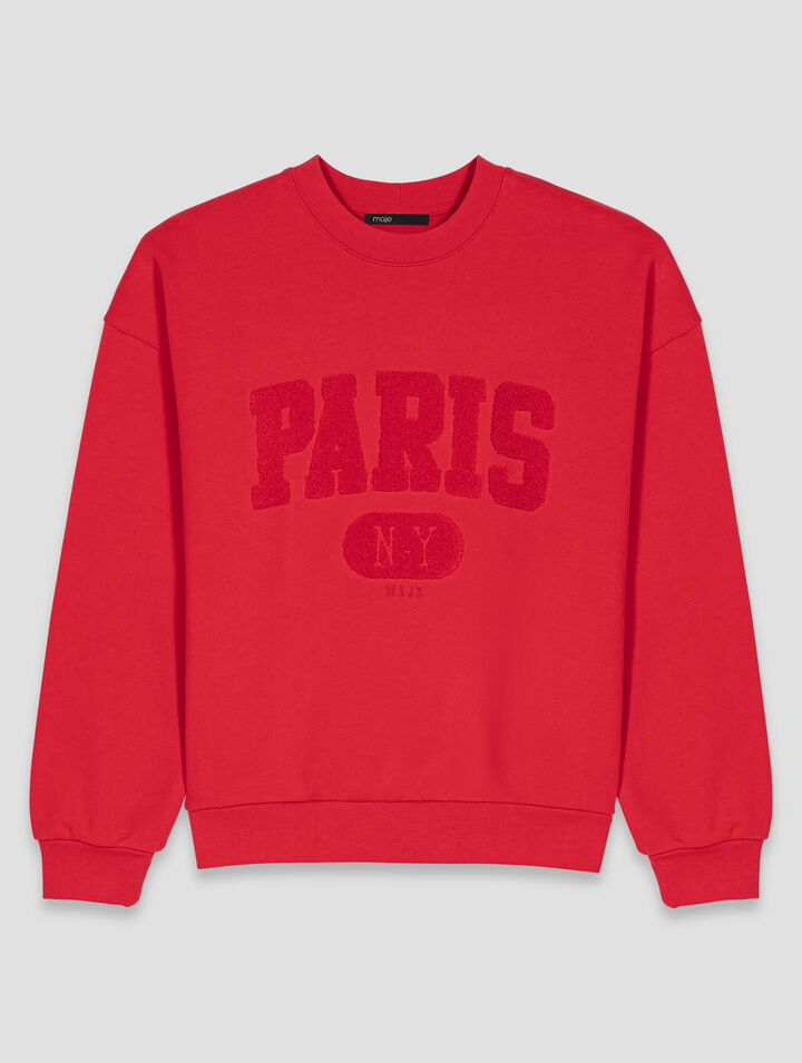 PARIS NY lettering sweatshirt
