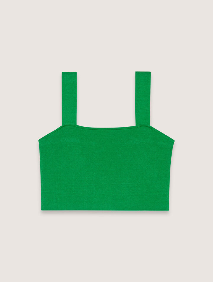 Crop top en maille