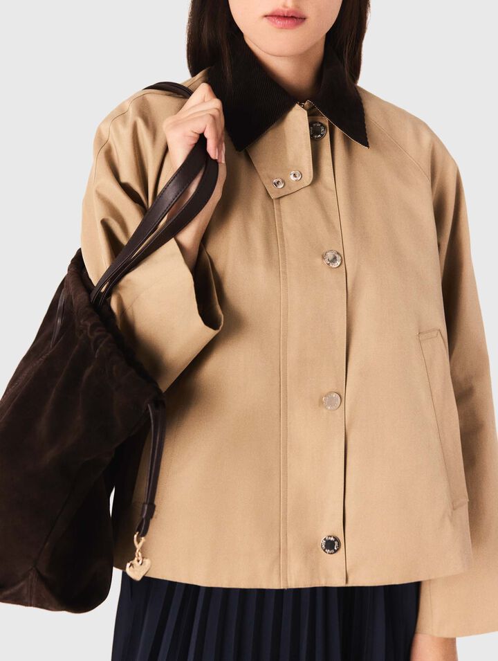 Sac M tote en cuir suède