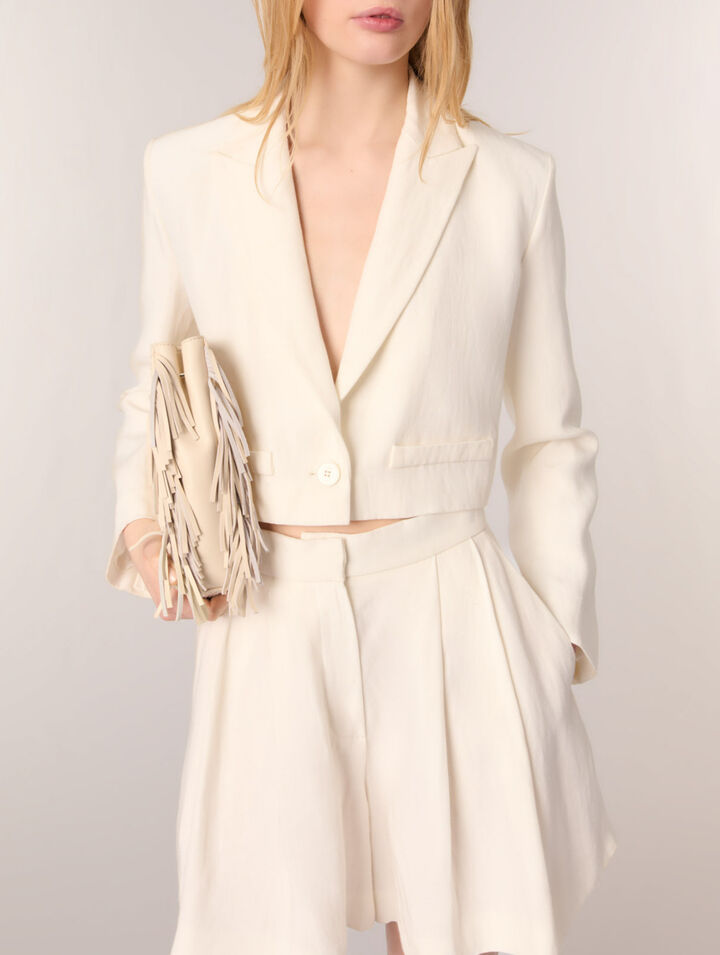 Veste de tailleur courte