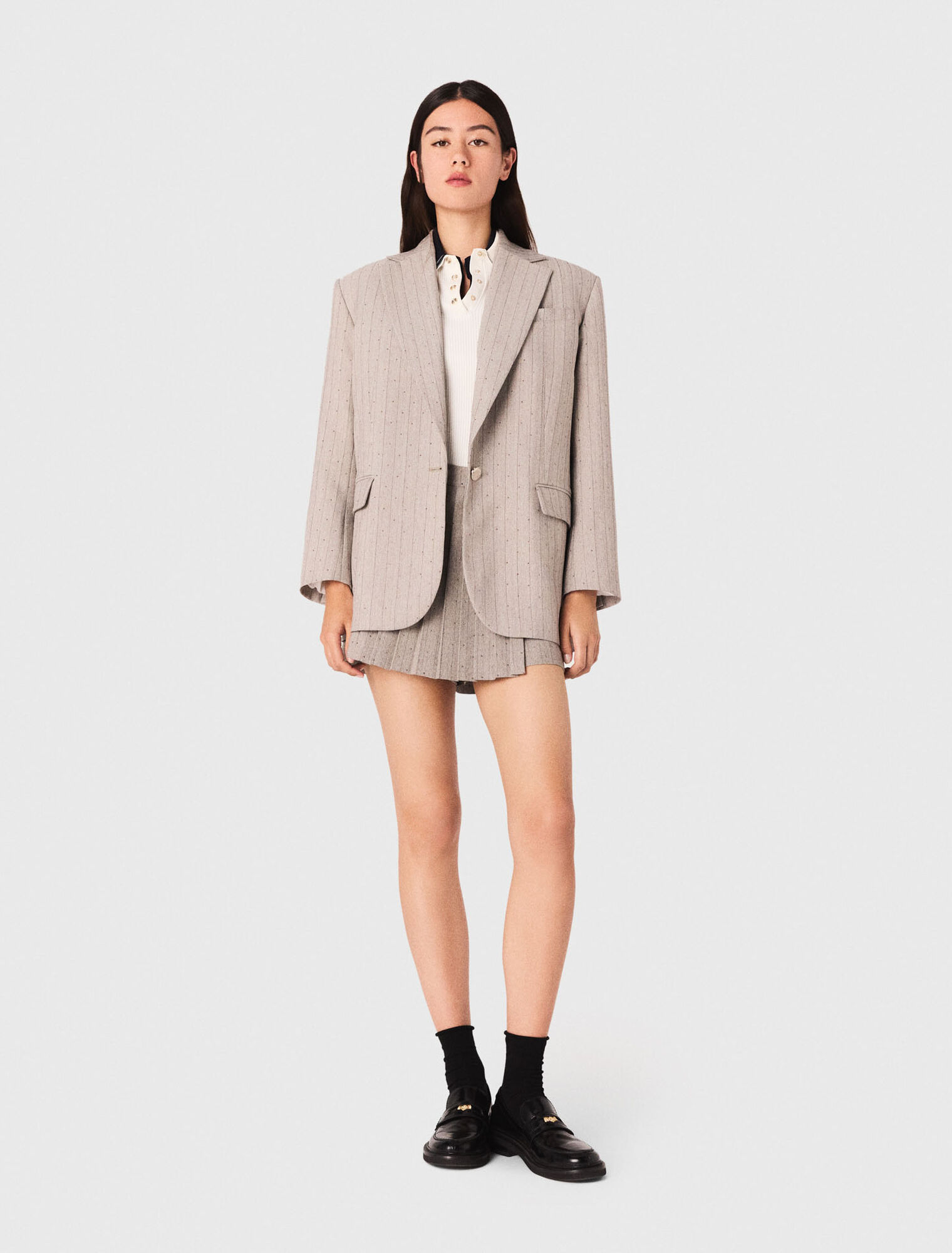 Veste de tailleur à strass