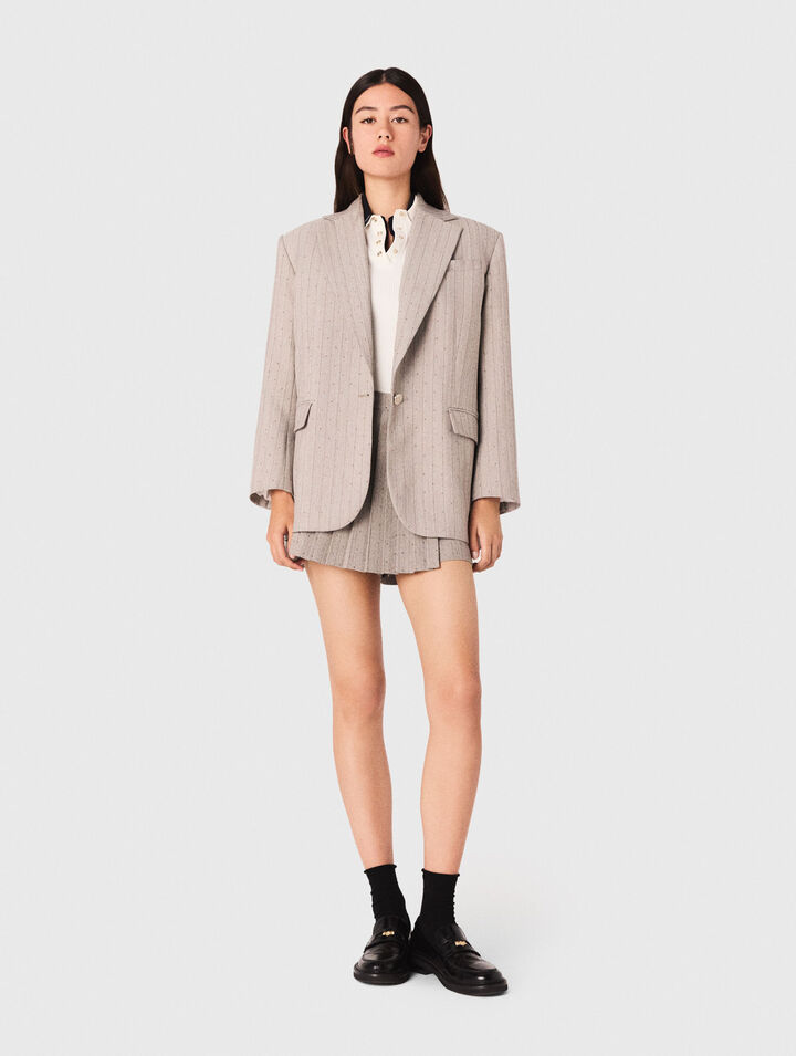 Veste de tailleur à strass