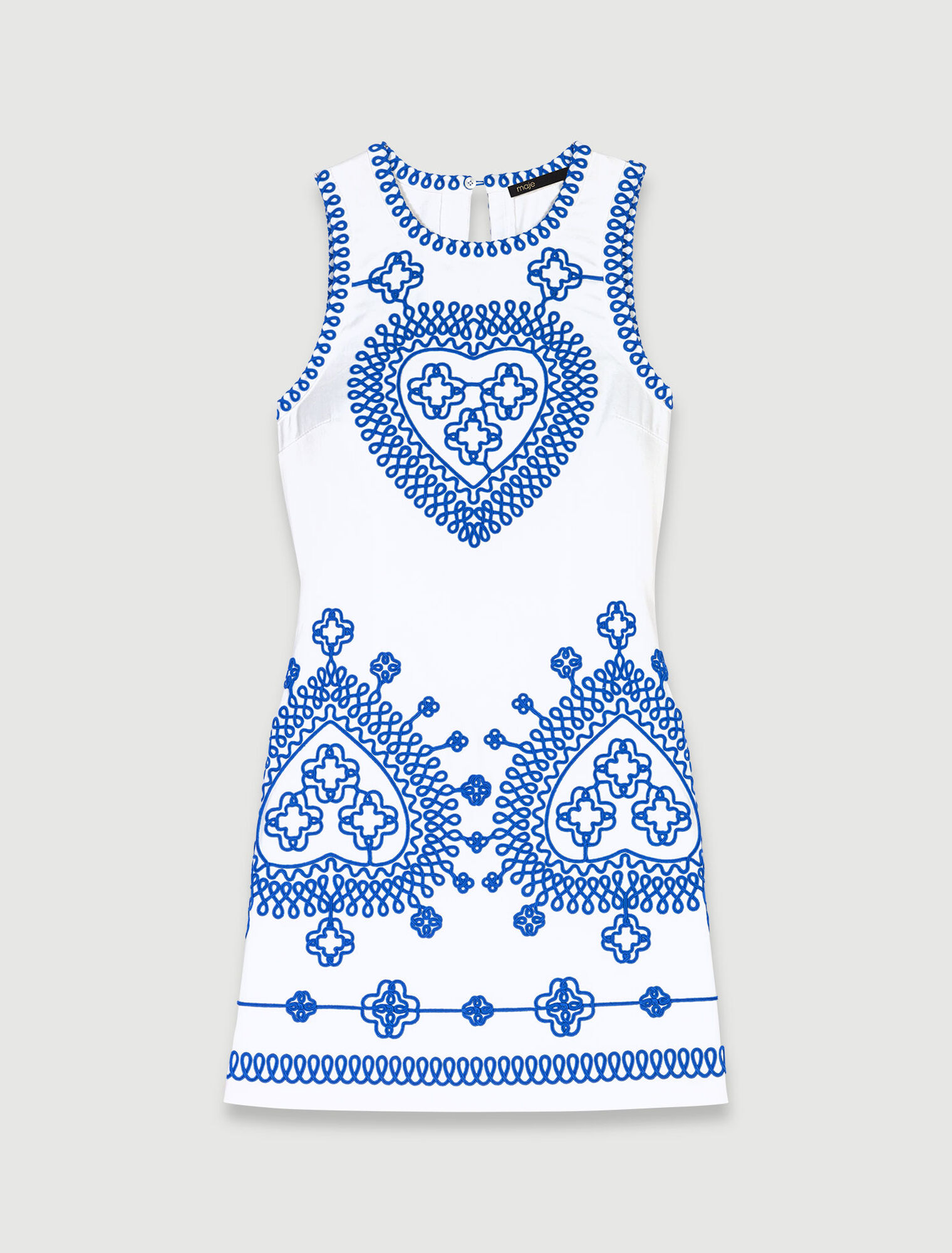 Robe ajustée et brodée