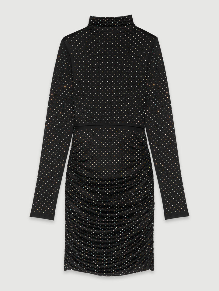 Robe courte strassée