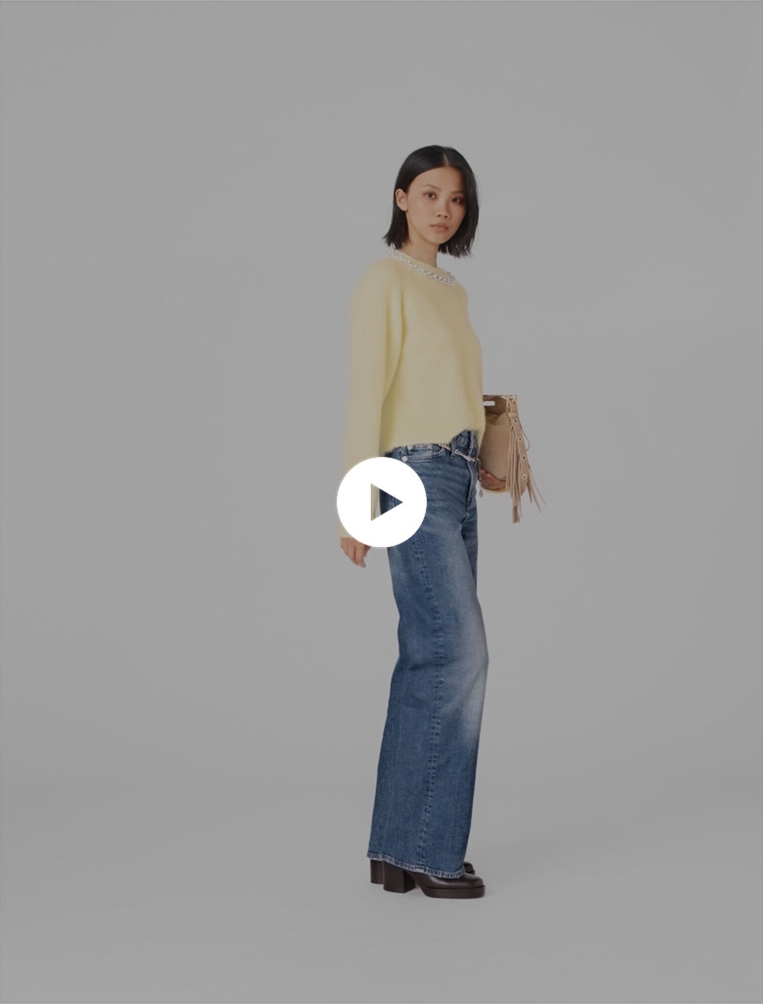 Jean à ceinture maillons