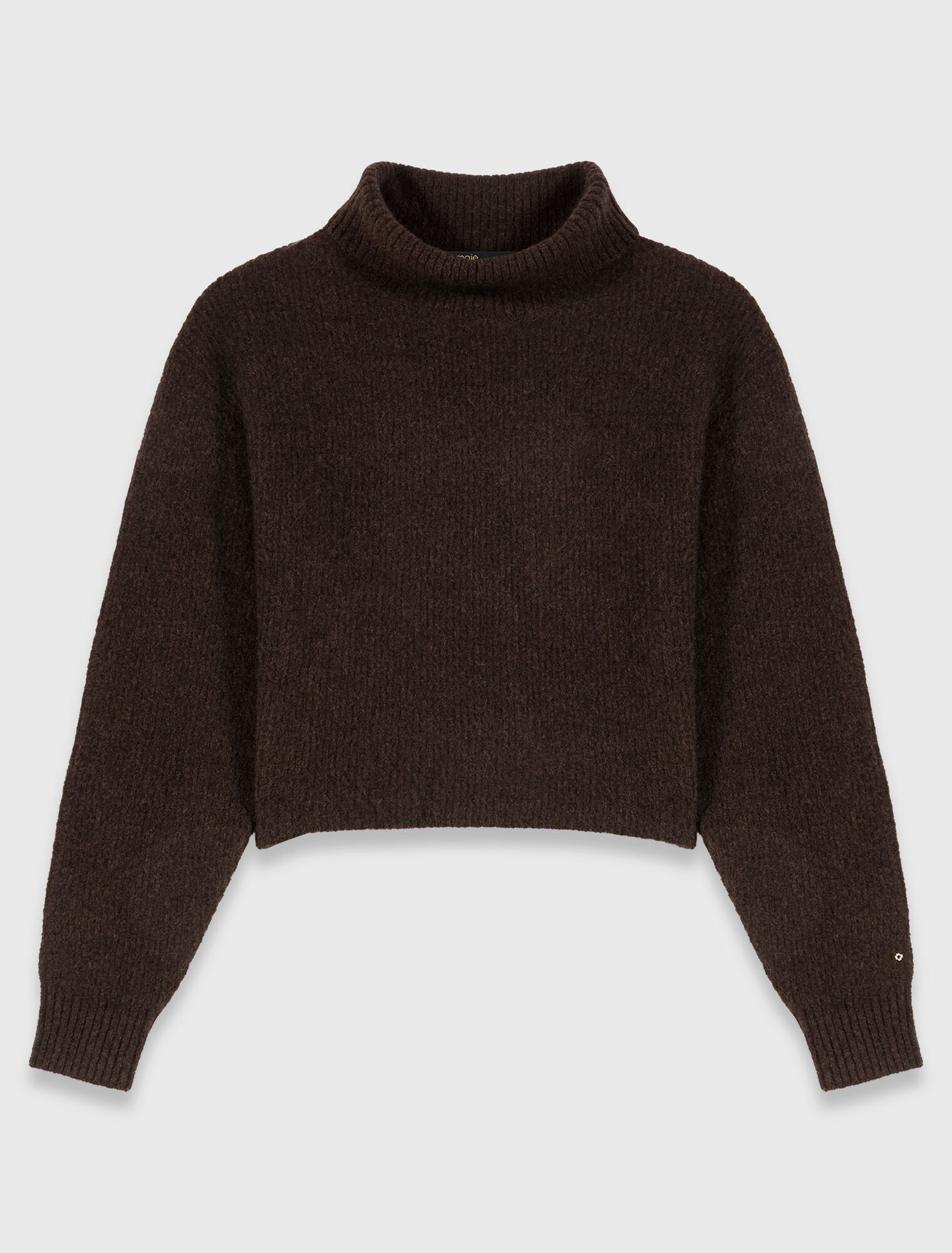 Pull à col roulé en mélange de yak
