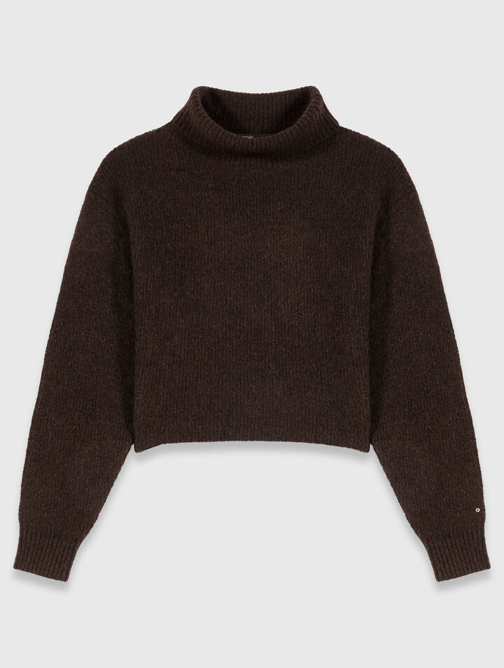 Pull à col roulé en mélange de yak