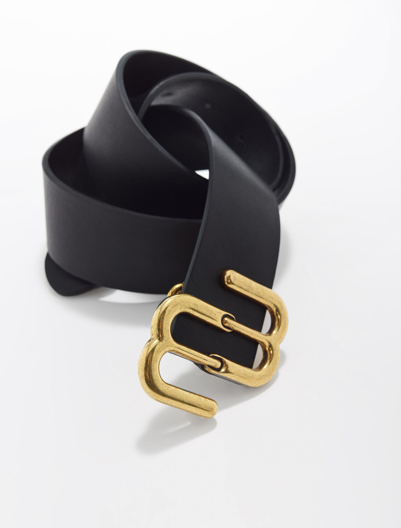 Smooth leather belt