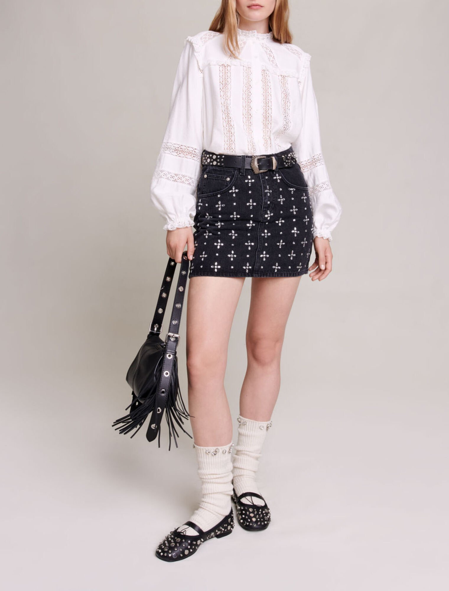 Openwork shirt