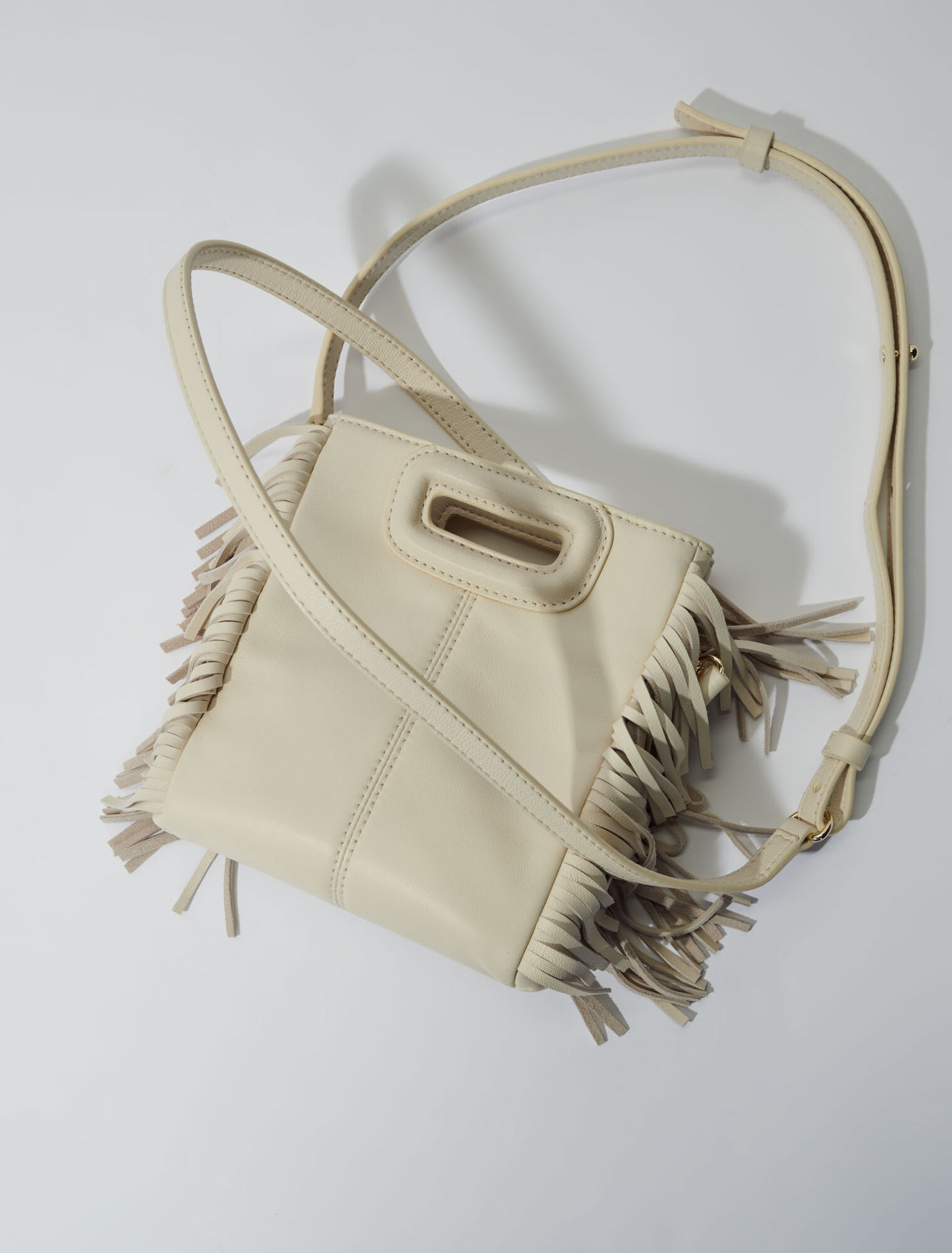 Sac M mini en cuir matelassé à studs