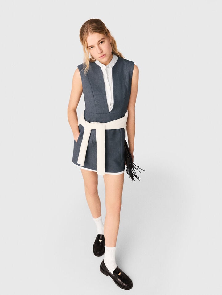 Robe tailleur trompe-l'&oelig;il