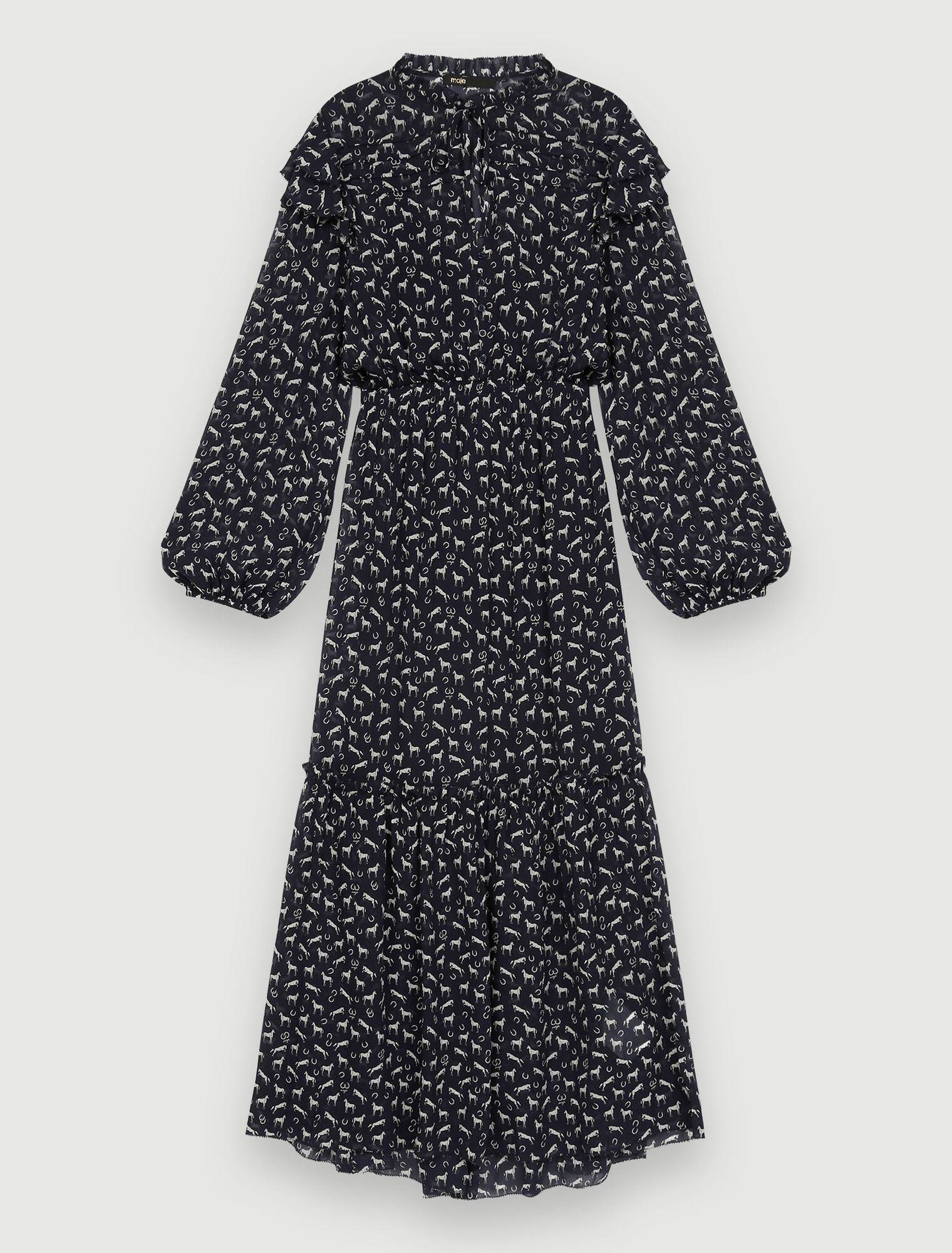 Robe longue imprimée