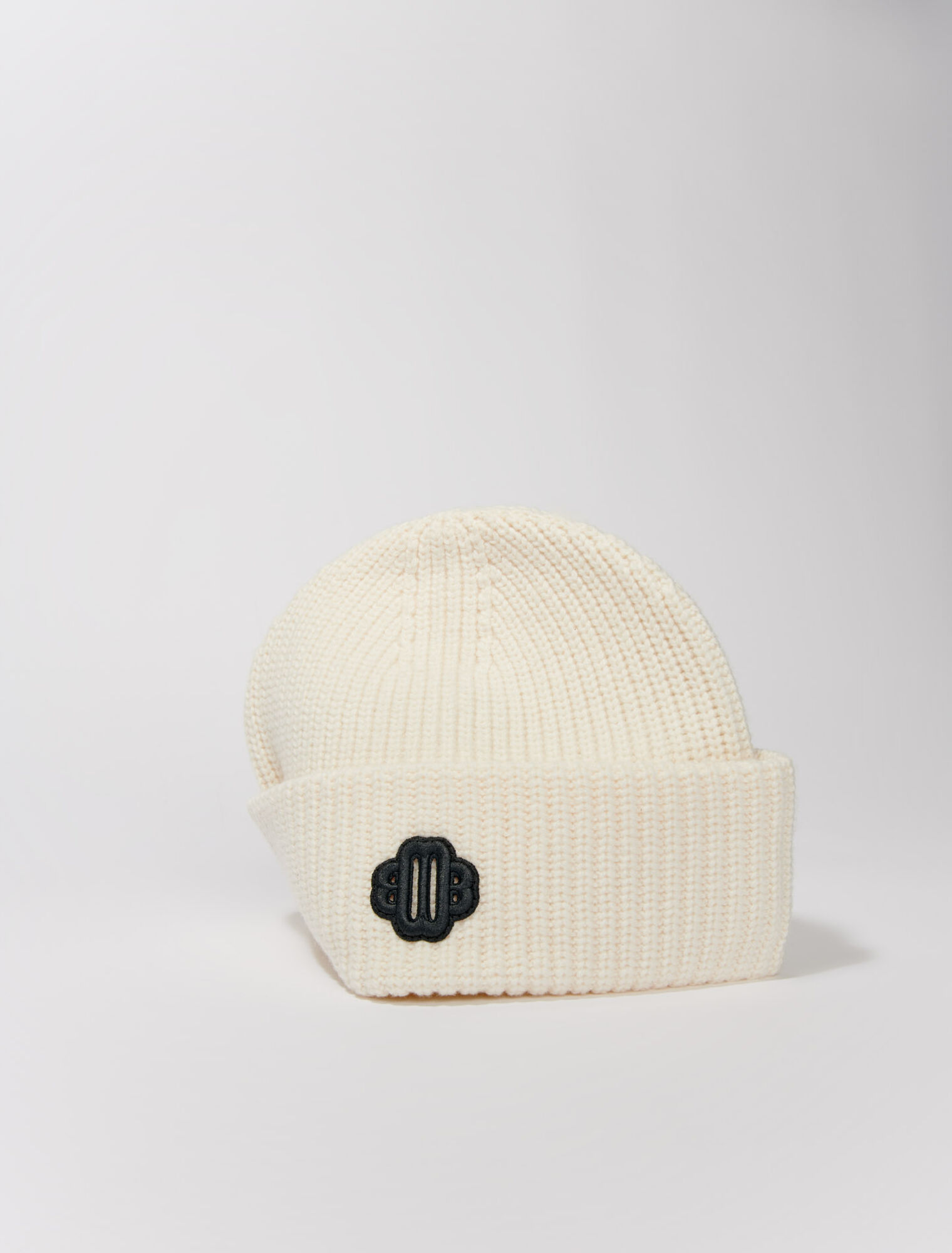 Bonnet mix laine en maille cotelée