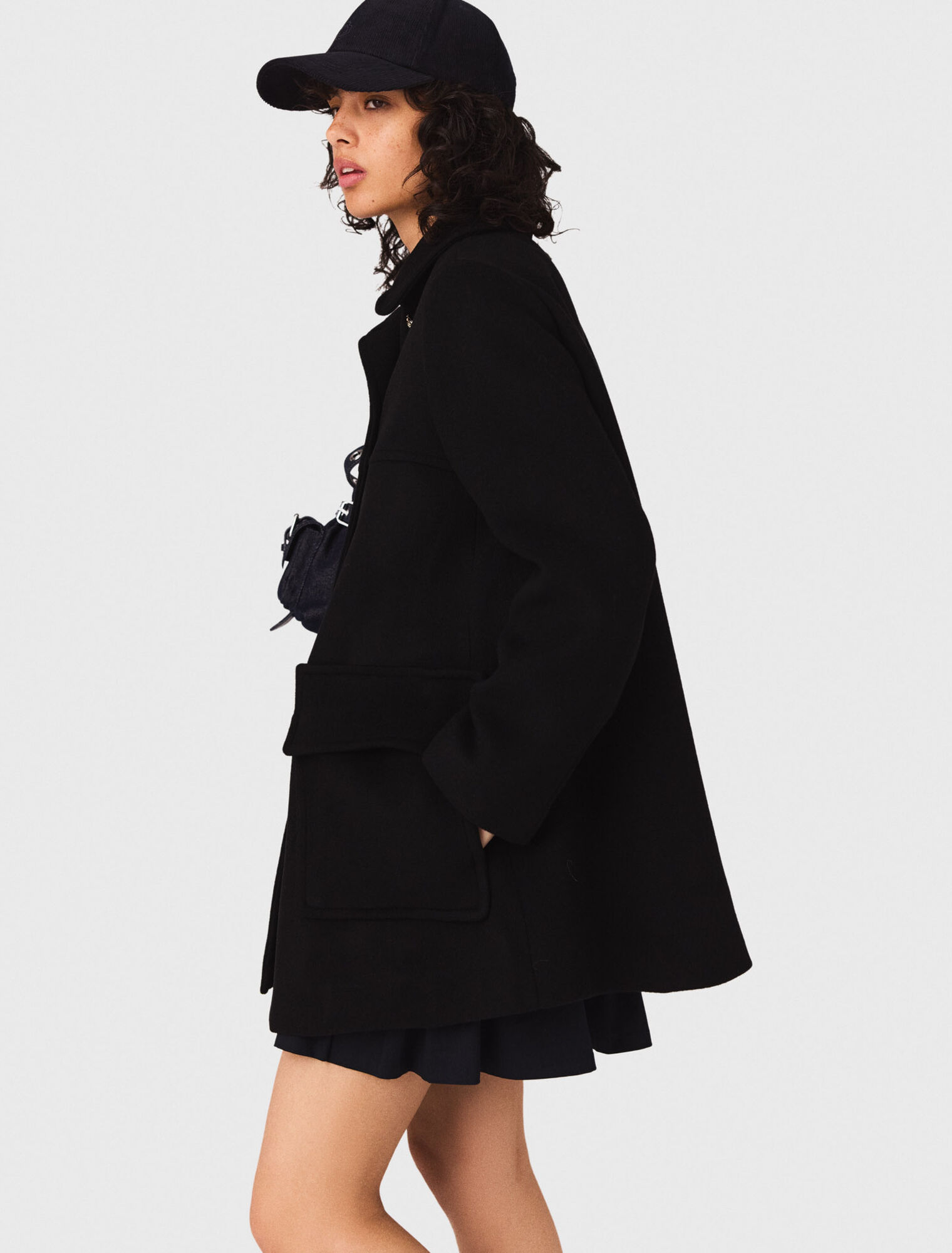 Wool blend coat
