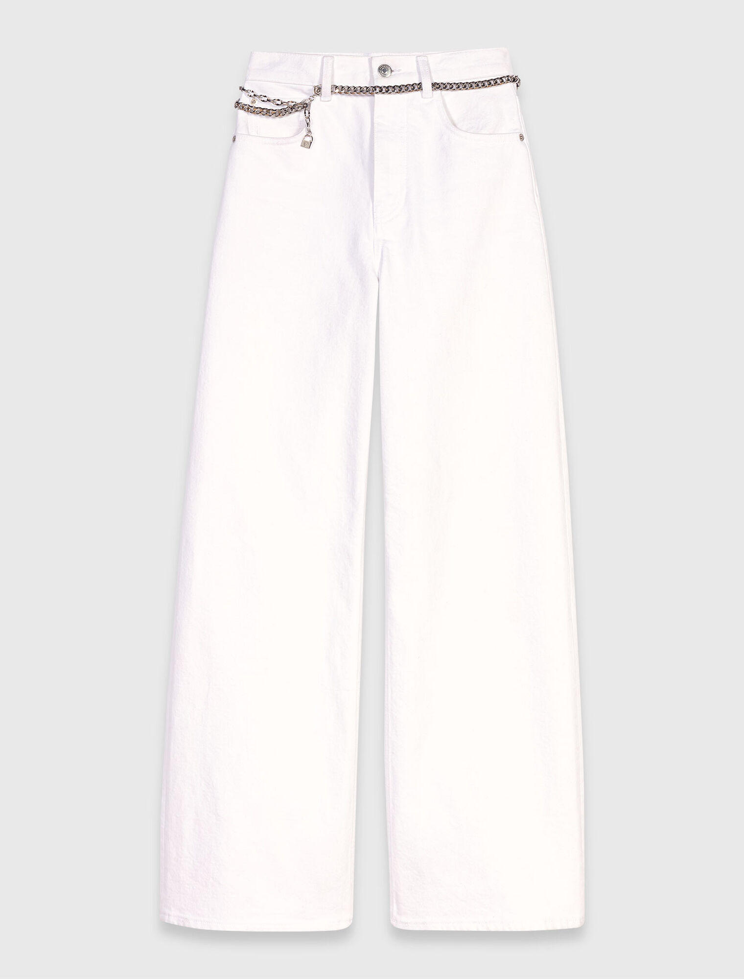 Jean large taille haute