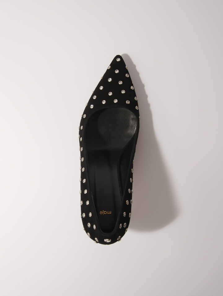 Escarpins pointus à strass