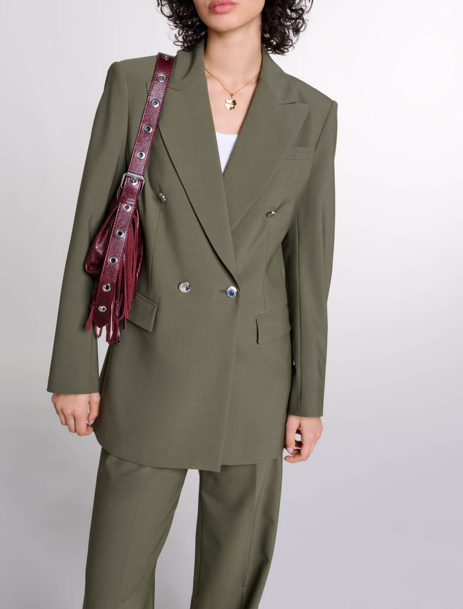 Veste de tailleur cintr&eacute;e