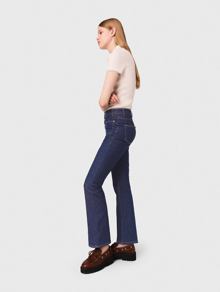 Jean denim à poches
