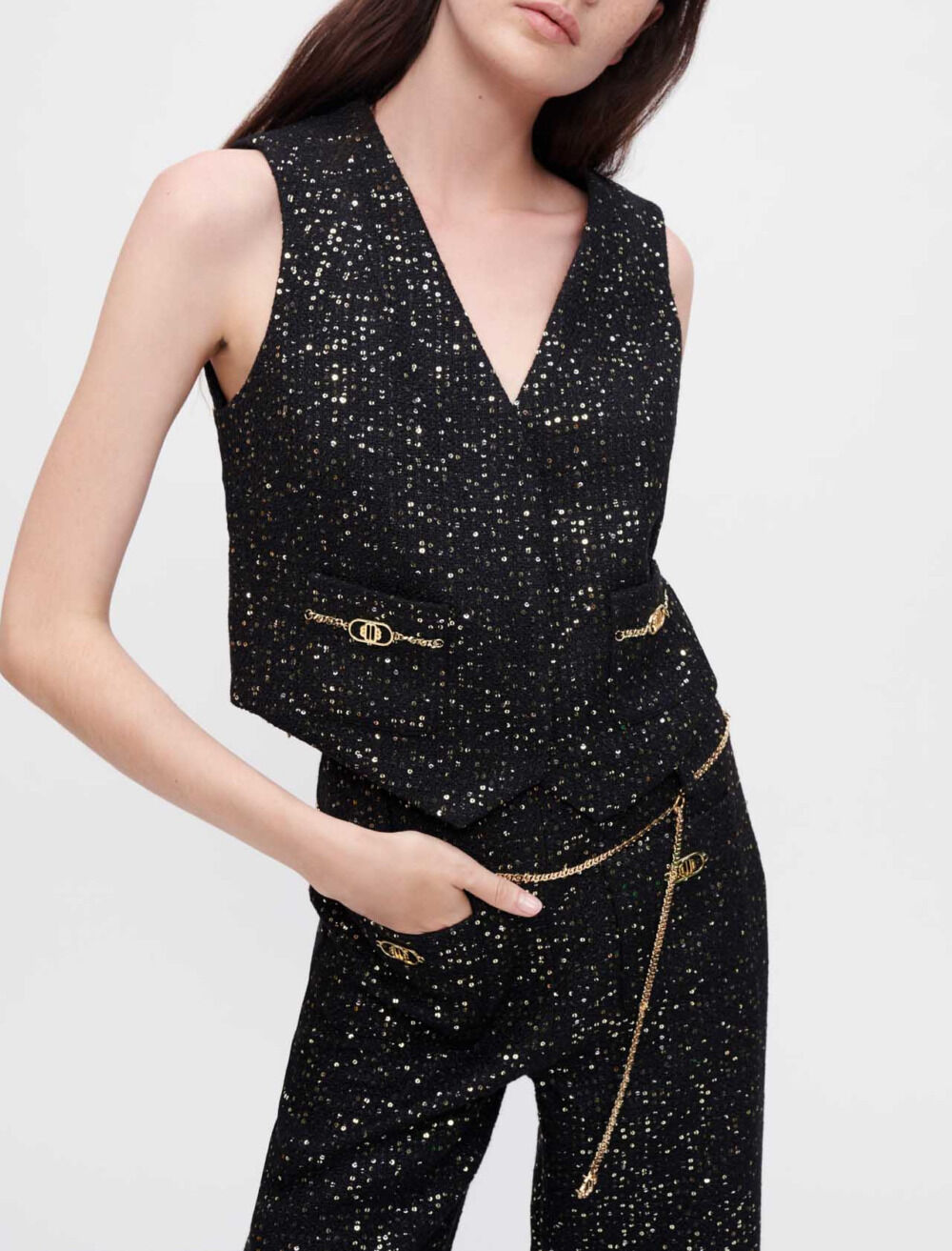 Maje sequin jacket new arrivals