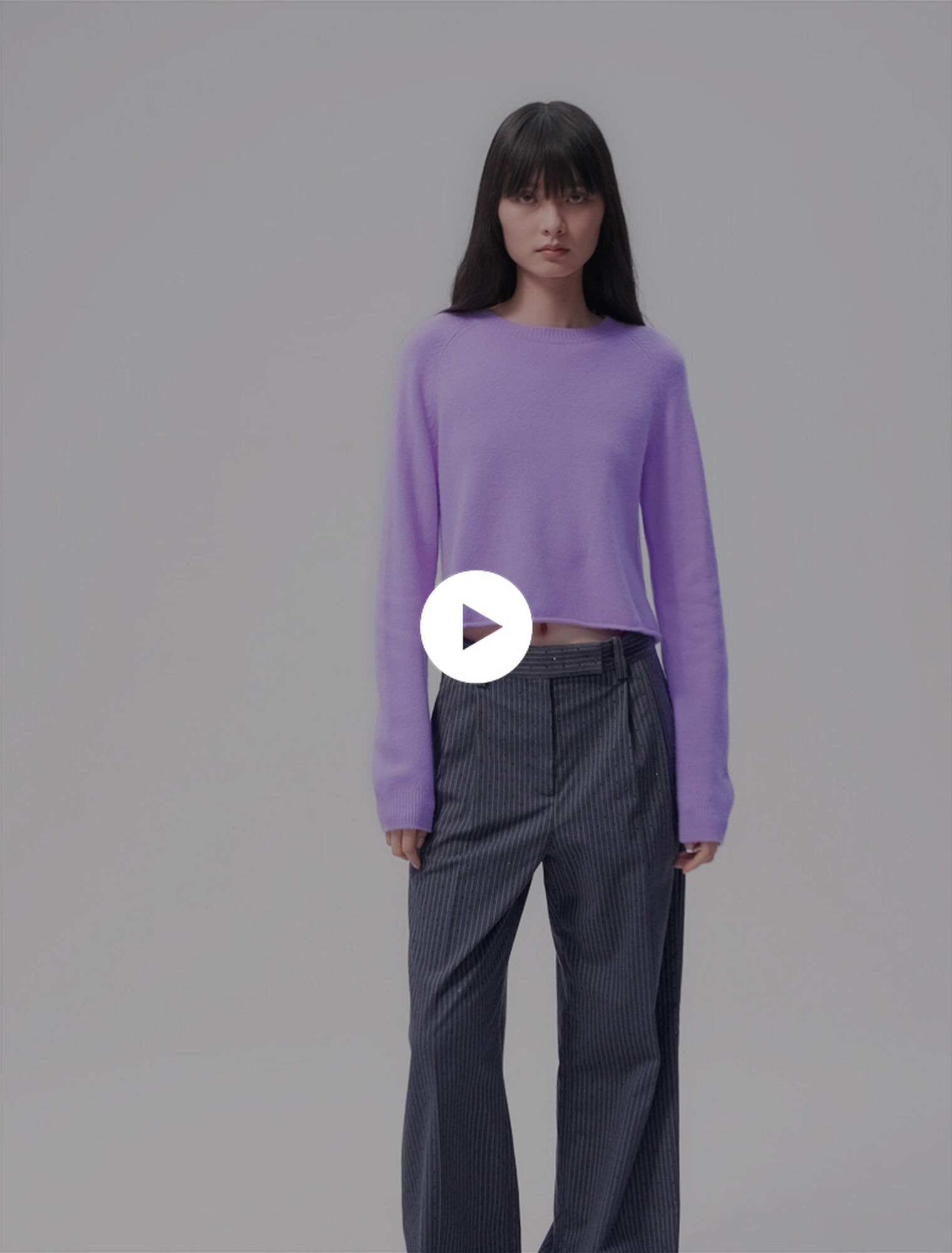 Pantalon de tailleur strassé