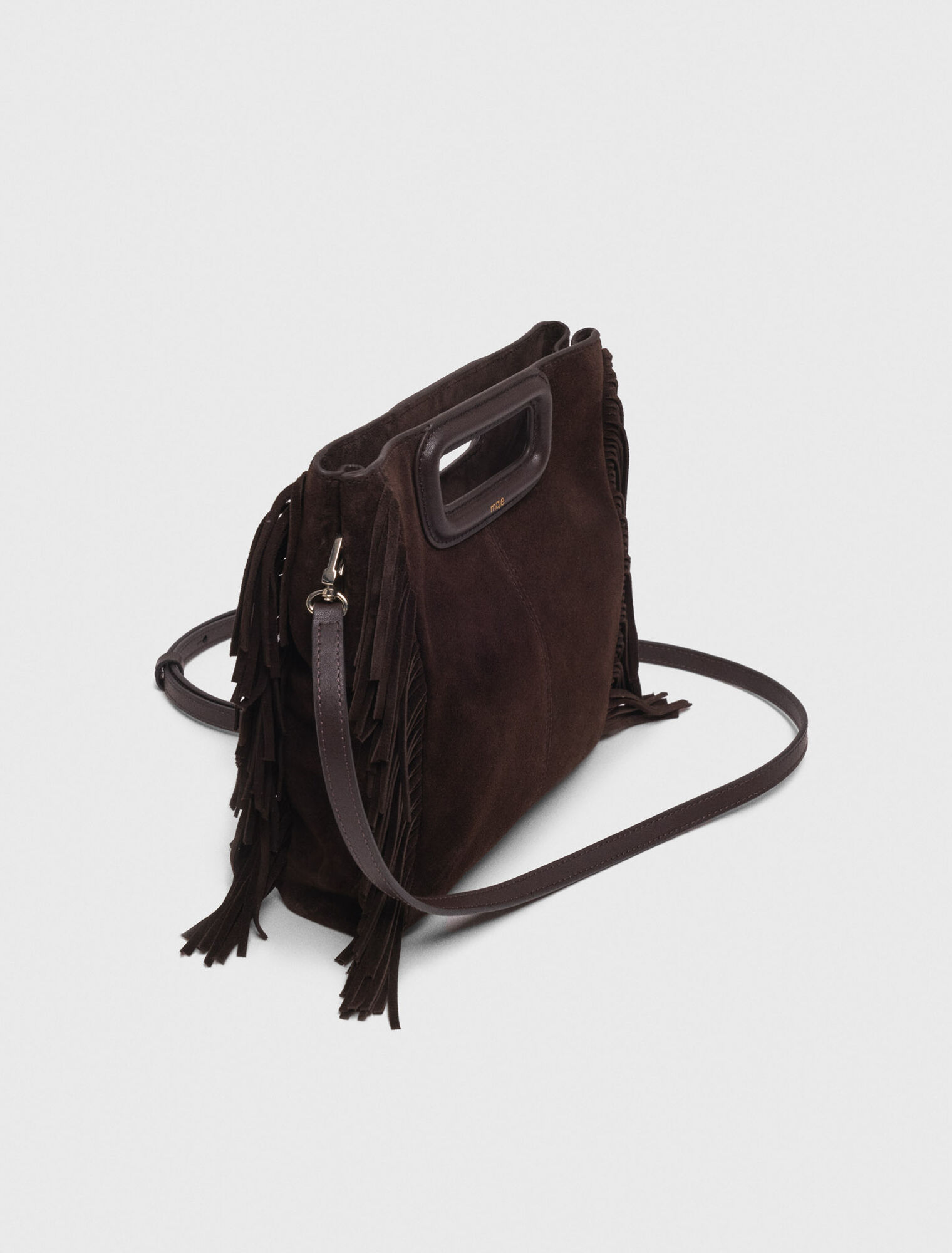 Sac M en cuir suède
