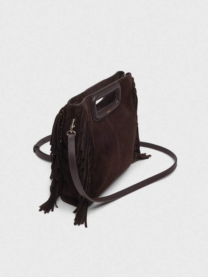 Sac M en cuir suède