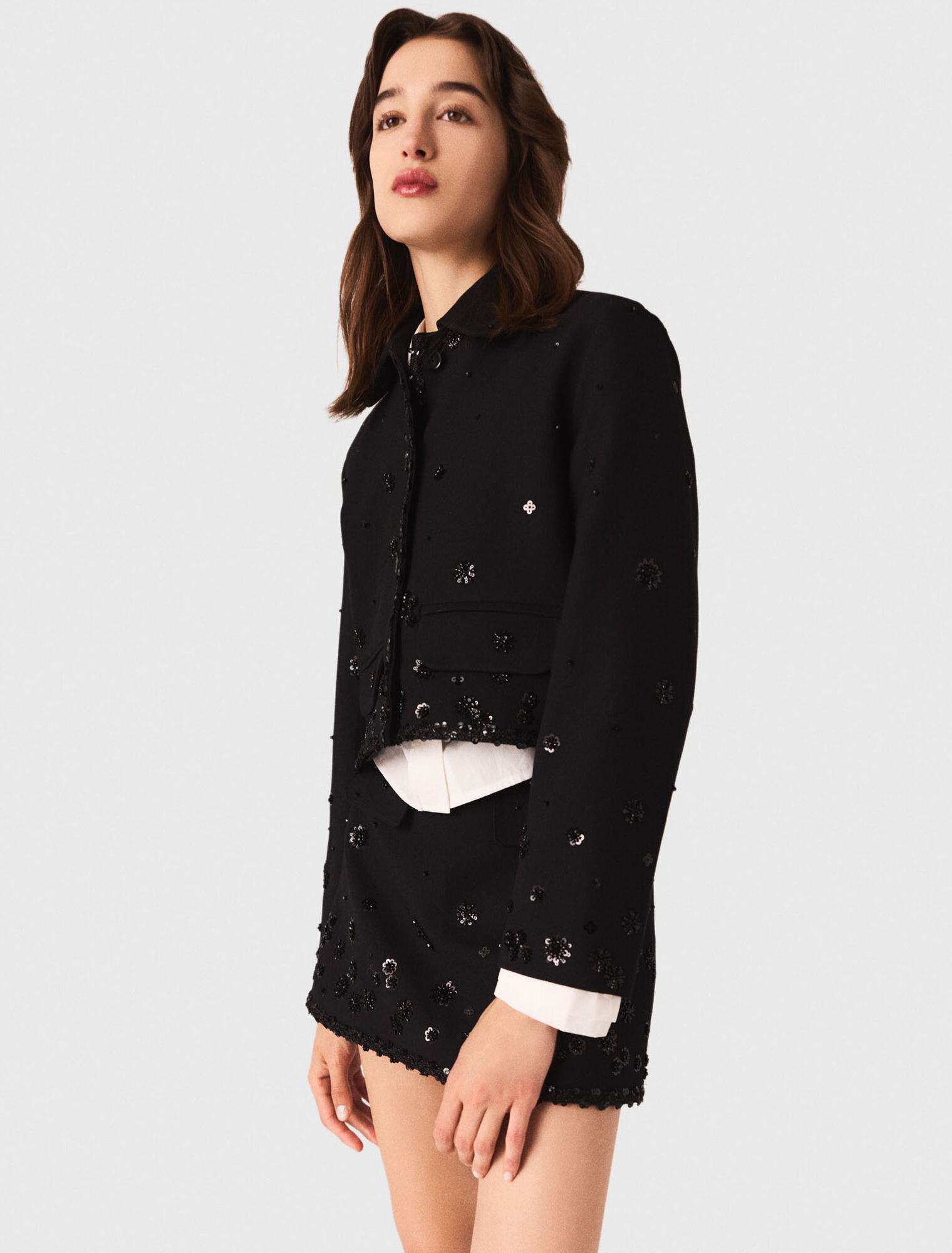 Veste courte brodée