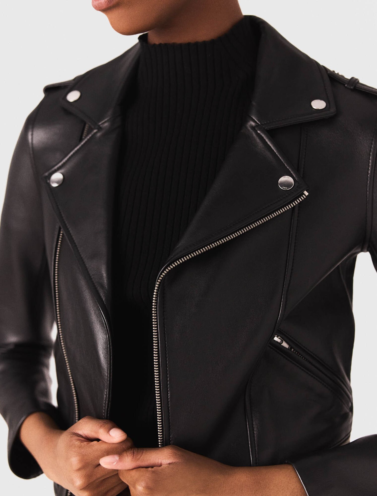 Blouson en cuir d'agneau
