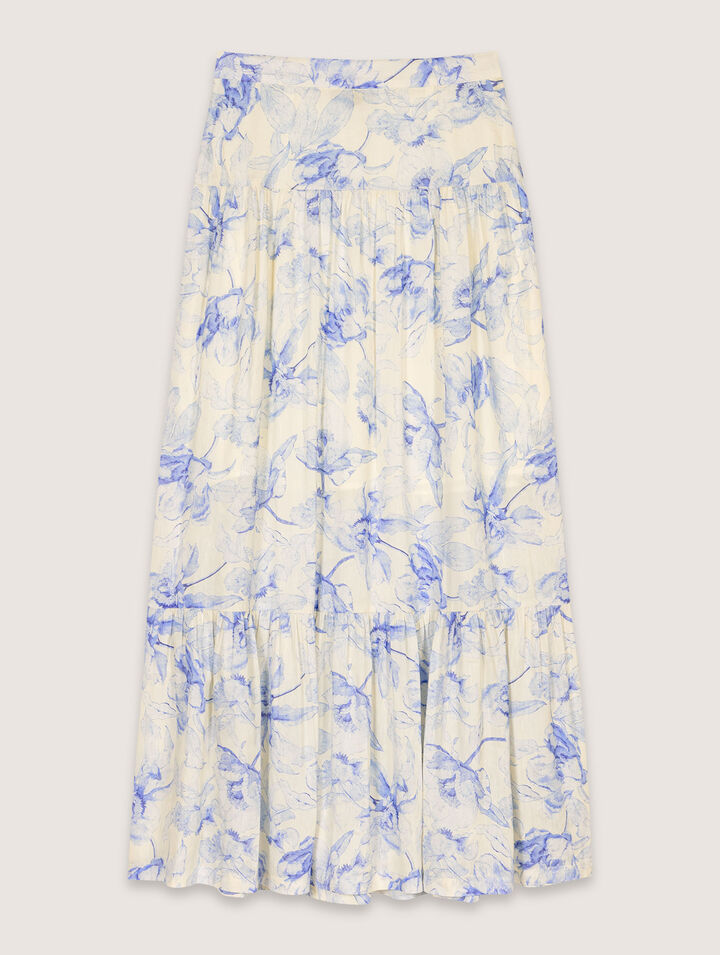 Jupe longue imprimé floral