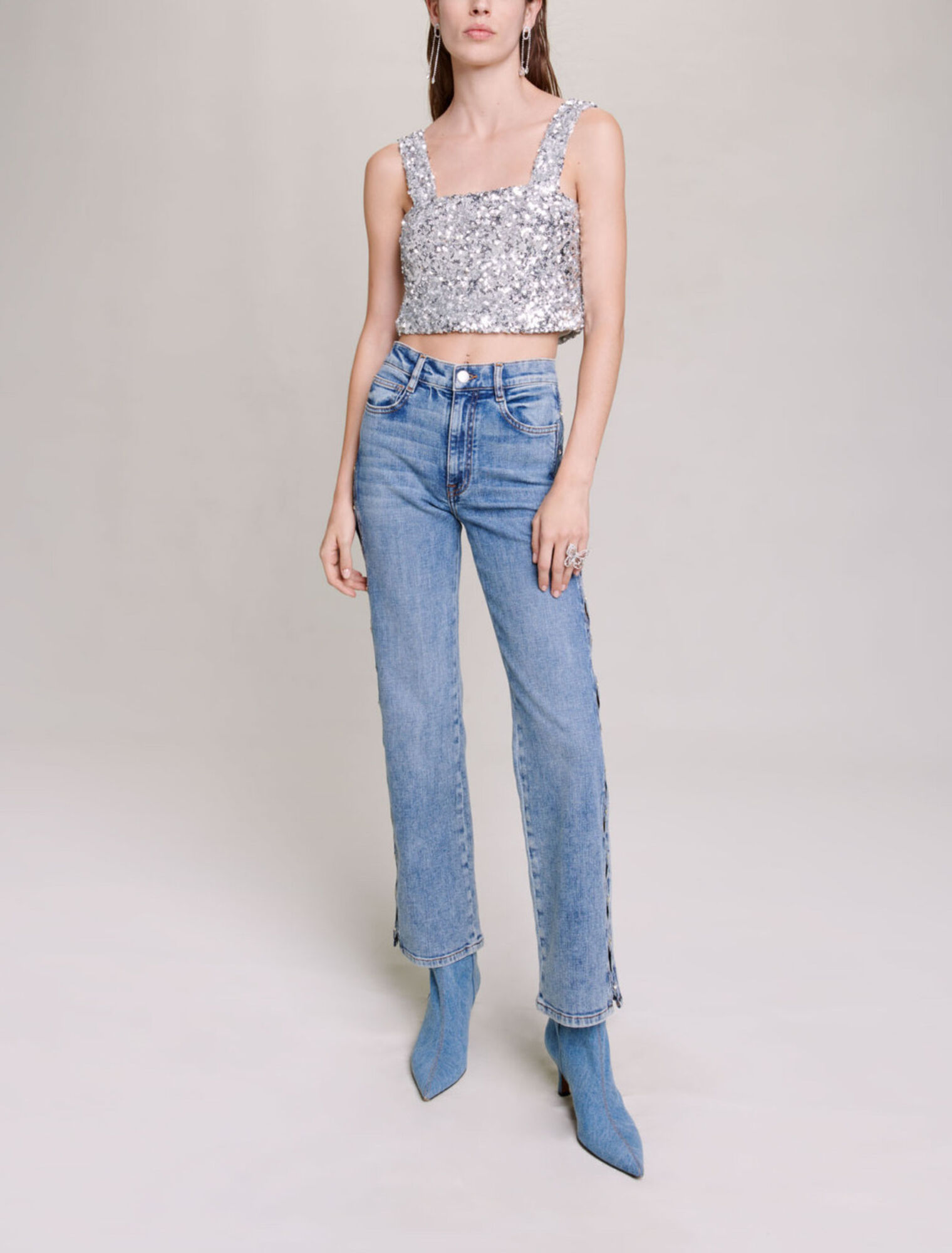 Sequinned top