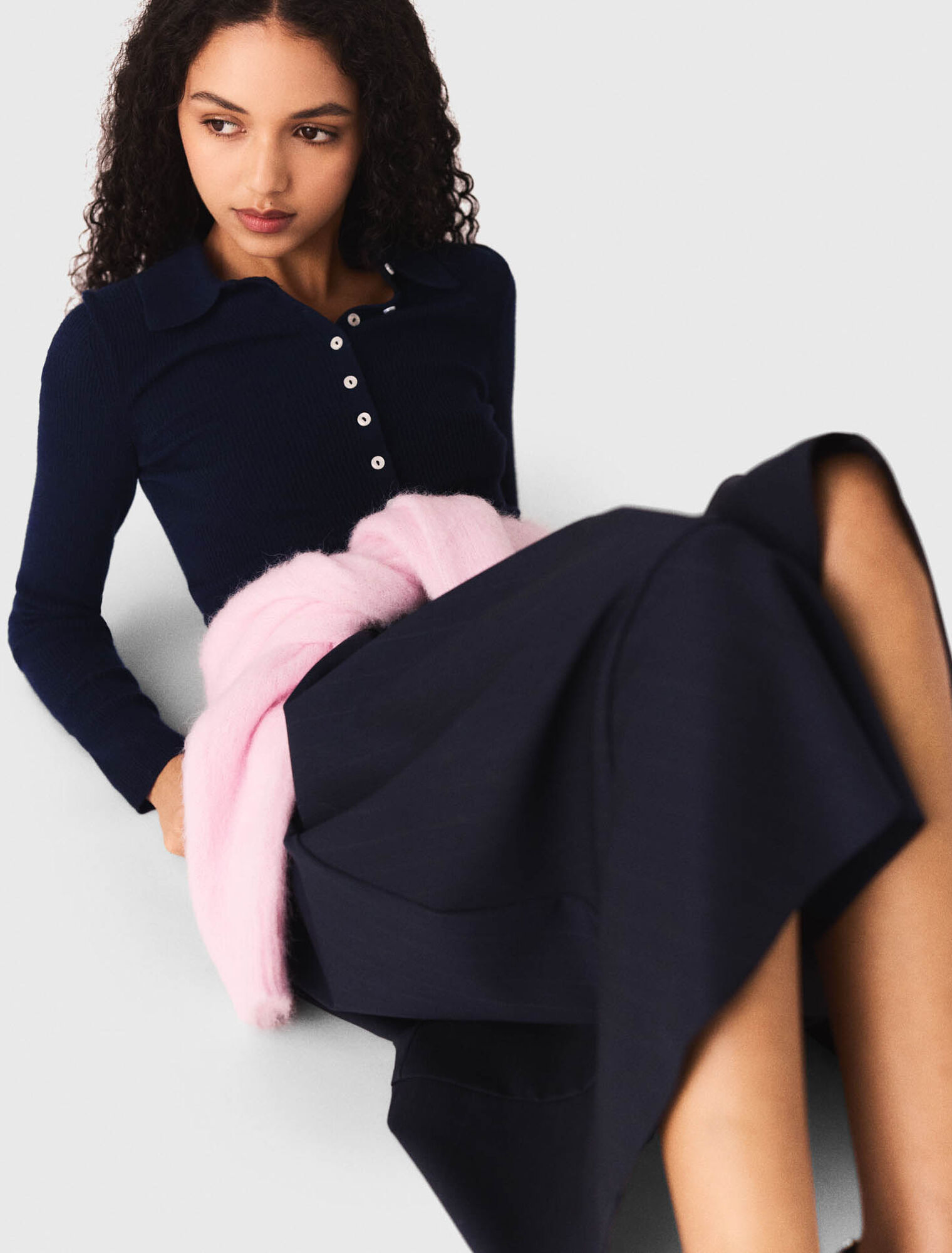 Pull c&ocirc;tel&eacute; &agrave; col polo