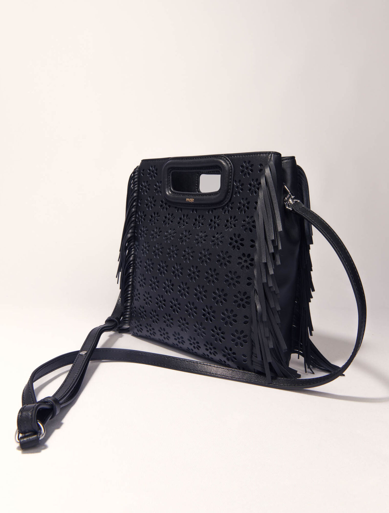 Sac M en cuir perforé