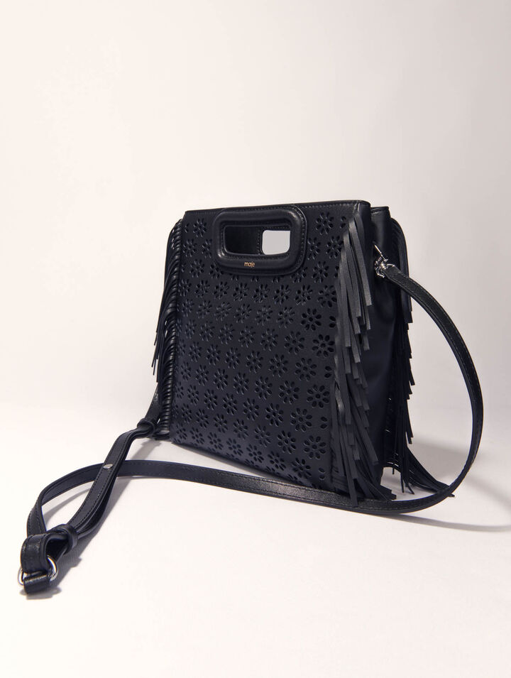 Perforated leather M bag