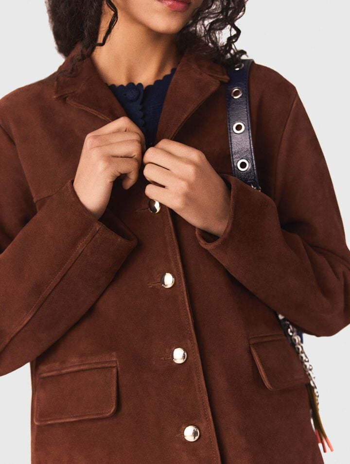 Veste en su&eacute;de