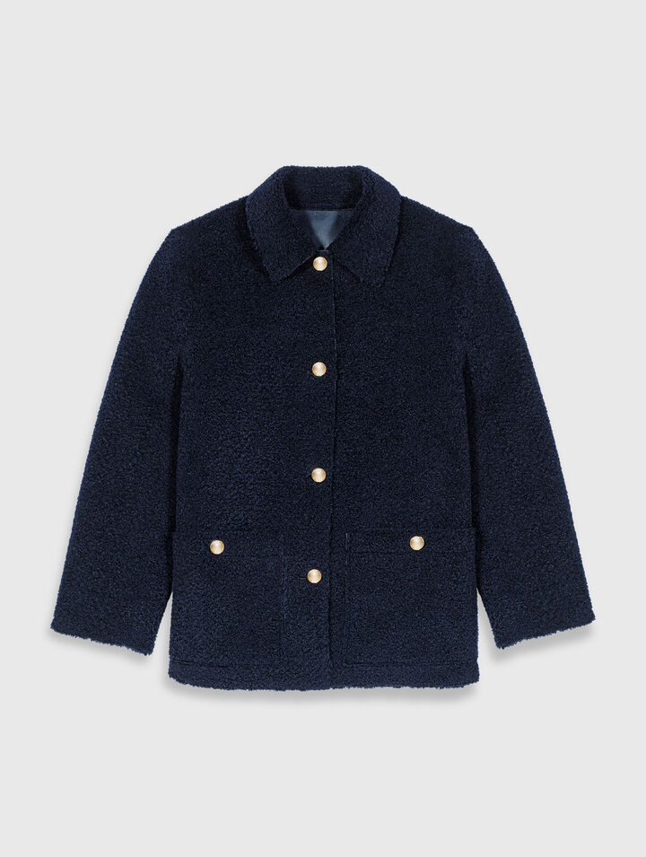 Faux shearling reversible