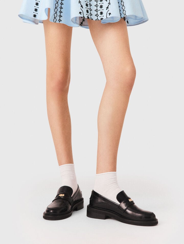 Leather loafers